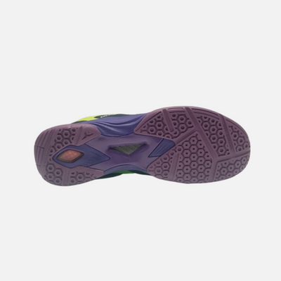 Yonex Mens Dual Badminton Shoes -Maritime blue/Neon Line/Electric Purple