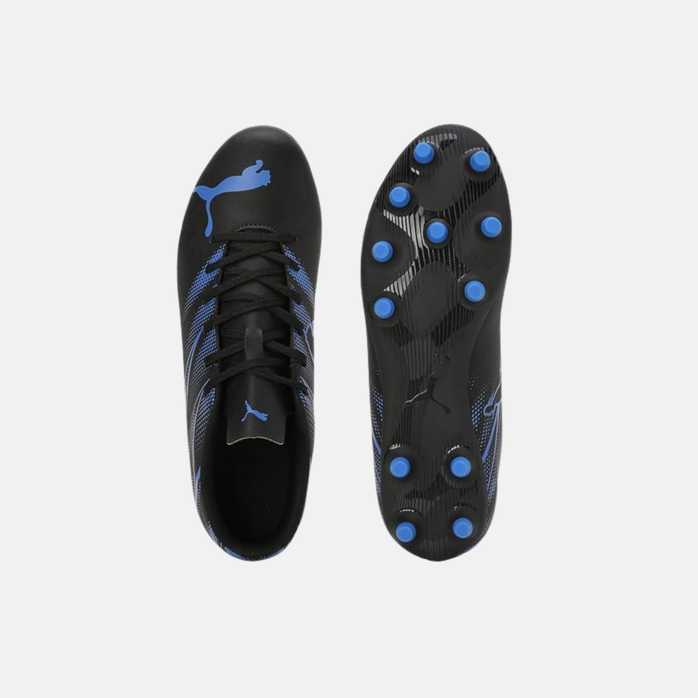 PUMA Men’s ATTACANTO FG/AG Football Shoe – Black-Bluemazing
