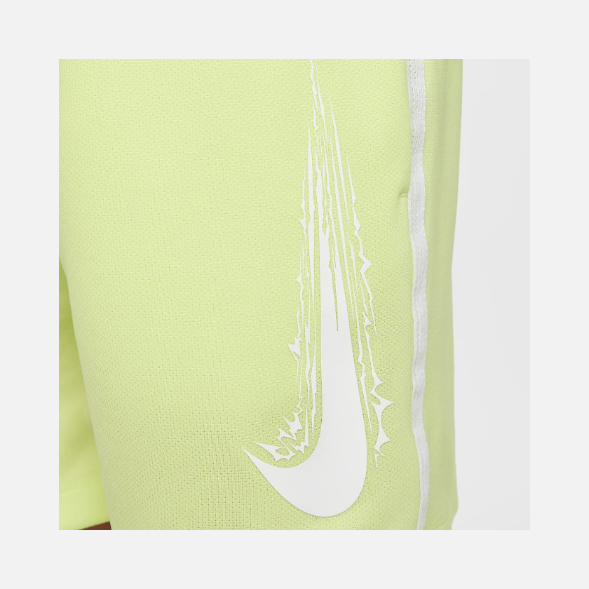 Nike Multi Older Kid's Boy Dri-FIT Shorts -Light Lemon Twist/White/White