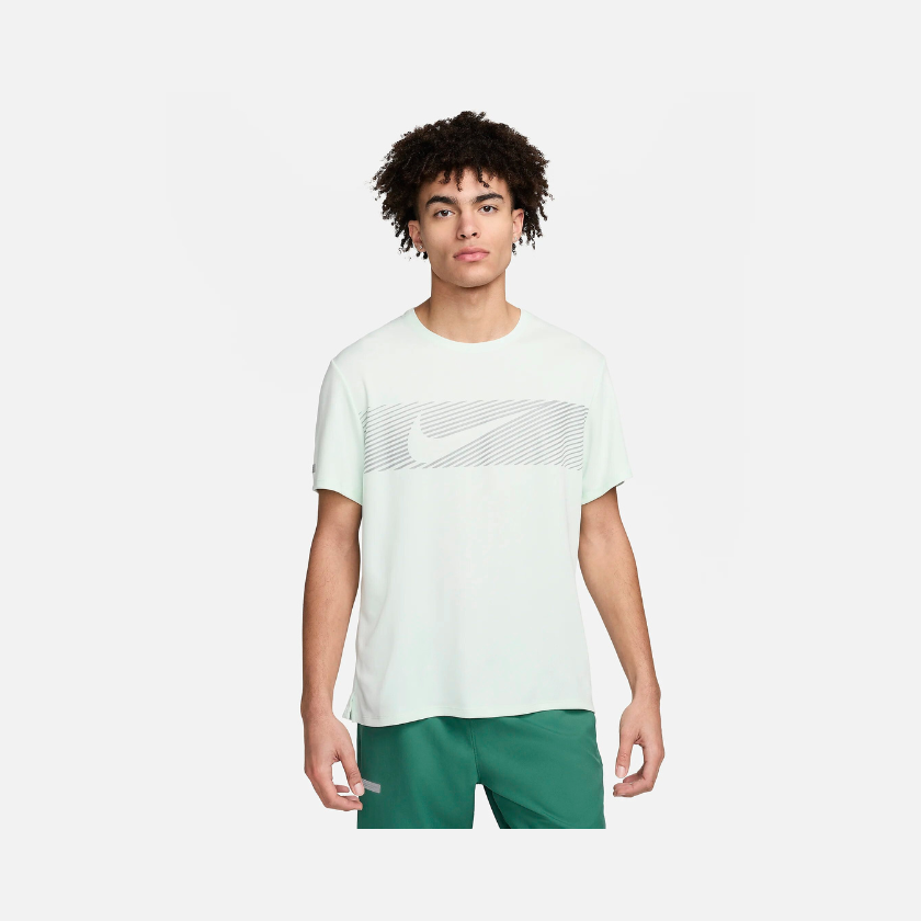 Nike Miler Flash Men's Dri-FIT UV Running Top - Barely Green