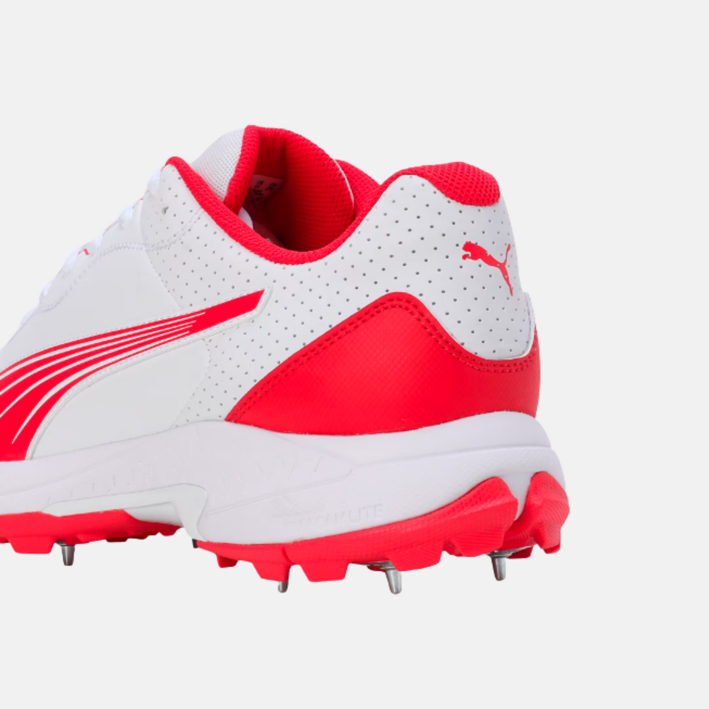 Puma Spike 24.2 Ultralight Cricket Shoes - Puma White/Puma Red