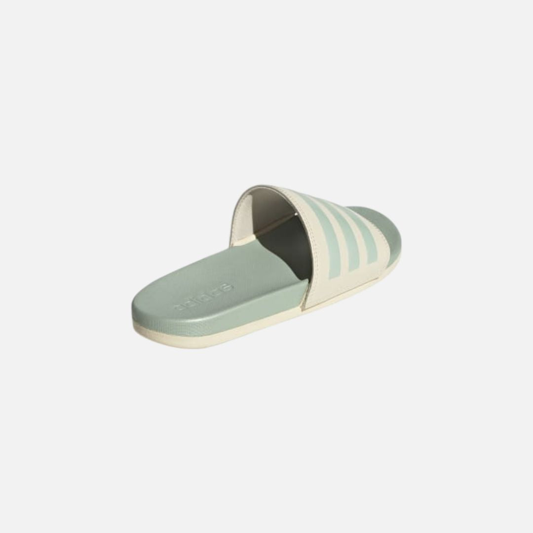 Adilette Comfort Slides Wonder White / Linen Green Met. / Linen Green Met.