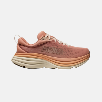 Hoka Bondi 8 Women's Running Shoes -Sandstone/Cream