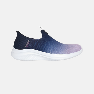 Skechers Slip Ins Ultra Flex 3.0-Beauty Blend Women's Walking Shoes -Navy/Lavender