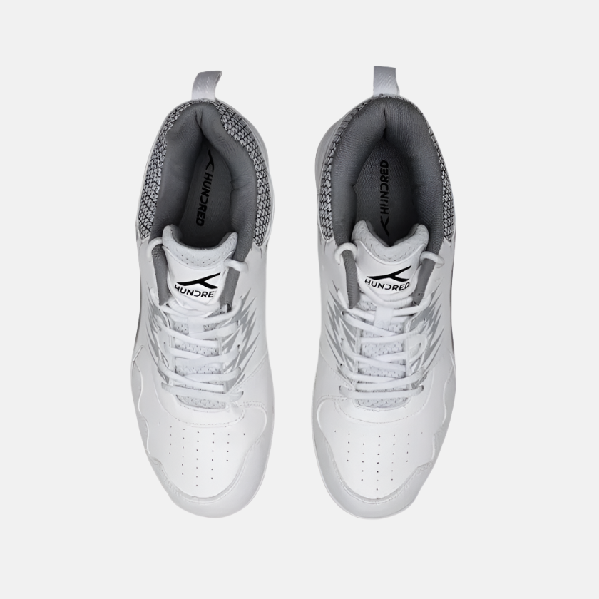 Hundred CourtFuse Men's Tennis Shoes -White/Light Grey/Black – Gambol