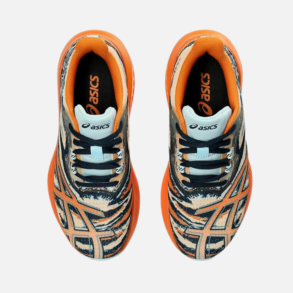 Asics GEL-NOOSA TRI 15 Kids Running Shoes -Apricot Crush/Bright Orange