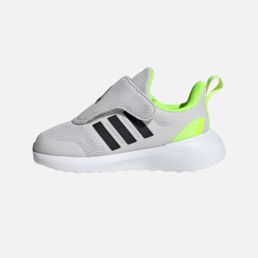 Adidas FORTARUN 2.0 Kids Unisex Shoes (0-3 Year)- Grey One/Core Black/Lucid Lemon