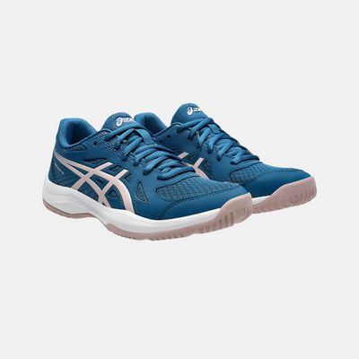 Asics Upcourt 6 Women's  Badminton Shoes -Rich Navy/Watershed Rose