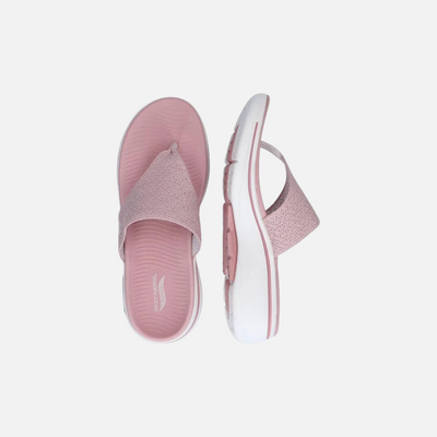 Skechers Go Walk Arch Fit Women's Lifestyle Slippers – Pink