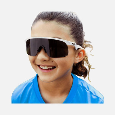 Oakley Youth Resistor Sunglasses Pearl White/Prizm Black Lenses