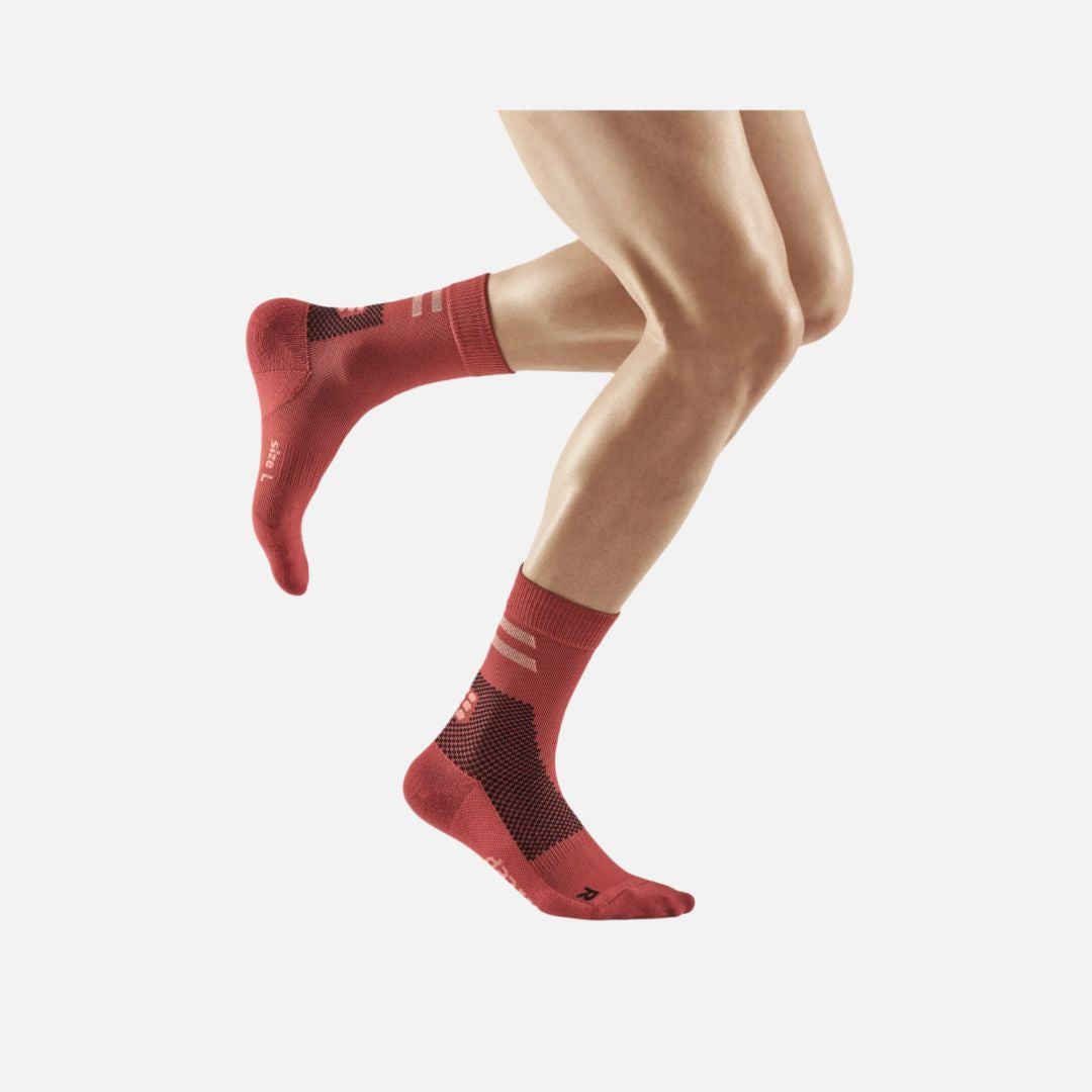 Cep Training Mid Cut Compression Socks, Men - RED