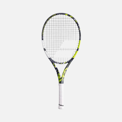 Babolat Pure Aero Junior 26 Tennis Racquet Strung -Grey/Yellow/White