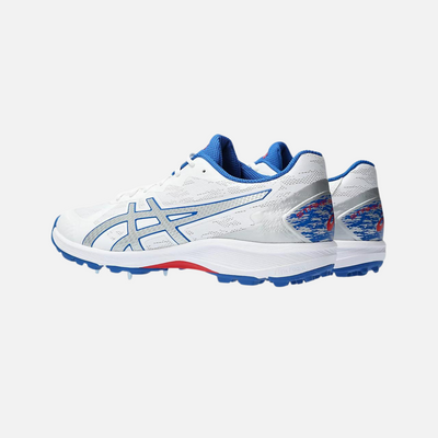 Asics Strike Rate FF Mens Cricket Shoes - White/Pure Silver