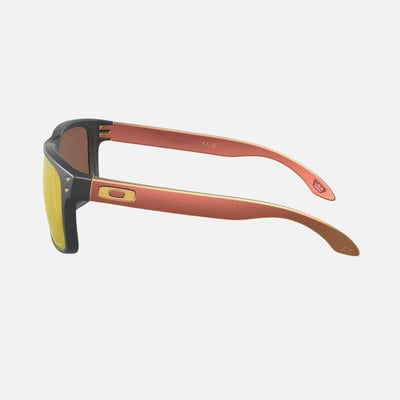 Oakley Holbrook Sunglasses Matte Carbon/Prizm 24K Polarised Lenses