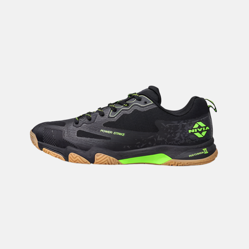 Nivia Powerstrike 4.0 Men's Badminton Shoes -Black