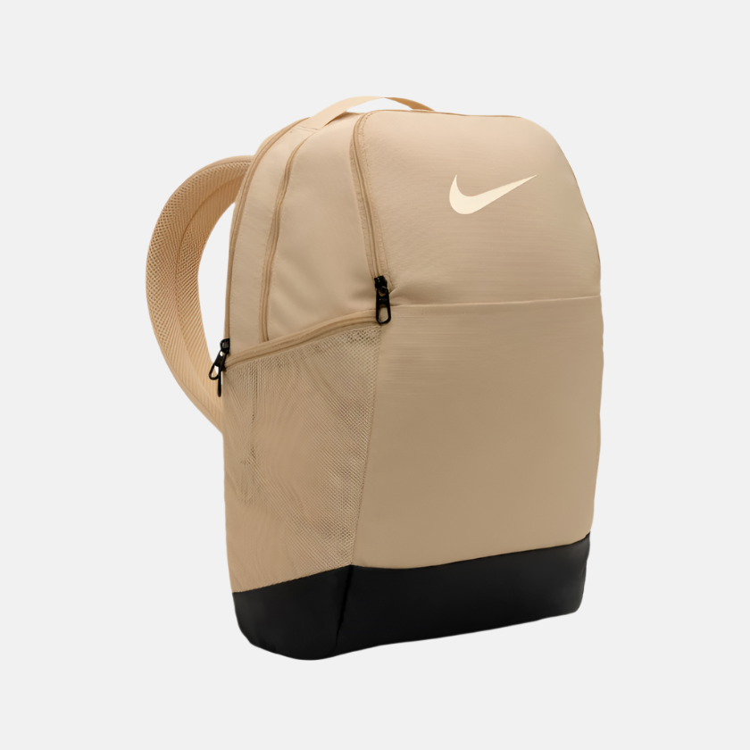 Nike Brasilia 9.5 Training Backpack Medium 24L -Sesame/Black/Pale Ivory