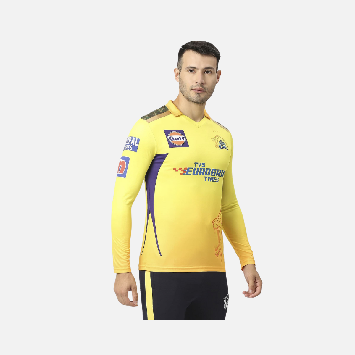 I.P.L CSK Match Jersey 2023 Full Sleeve -Yellow