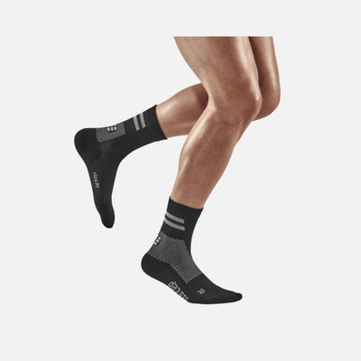 Cep Training Mid Cut Compression Socks,unisex  - Black