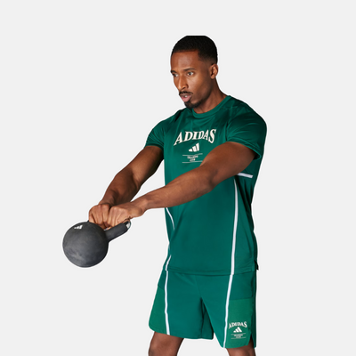 Adidas Designed-for-Training Legacy Tee – Collegiate Green / Chalk White