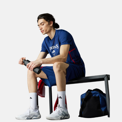 Adidas Designed-for-Training Legacy Men’s Training Tee – Dark Blue / Chalk White