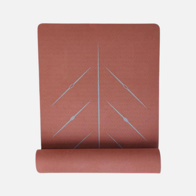 Core Yoga Mat-Black/gold-Grey/brick-Brick-Grey