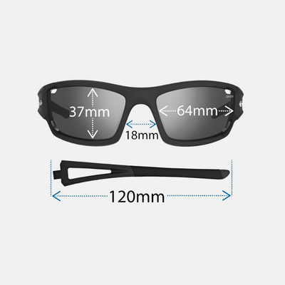 Tifosi Sports Glasses With Replacable Lenses Dolomite 2.0 Matte Black -Smoke/ACRed/Clear