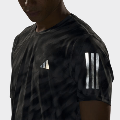 ADIDAS Own The Run Allover Print Tee