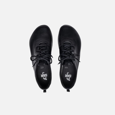 BAER URBN Leder Klassisch unisex Office Barefoot Shoes - Black