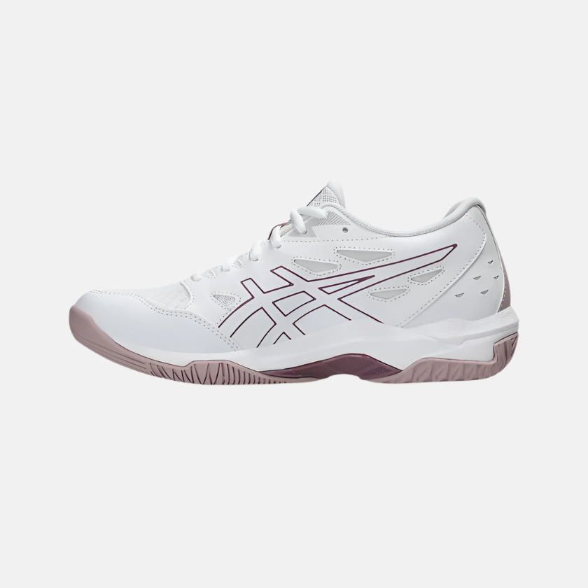 Asics GEL-ROCKET 11 Women's Badminton Shoes -White/Watershed Rose