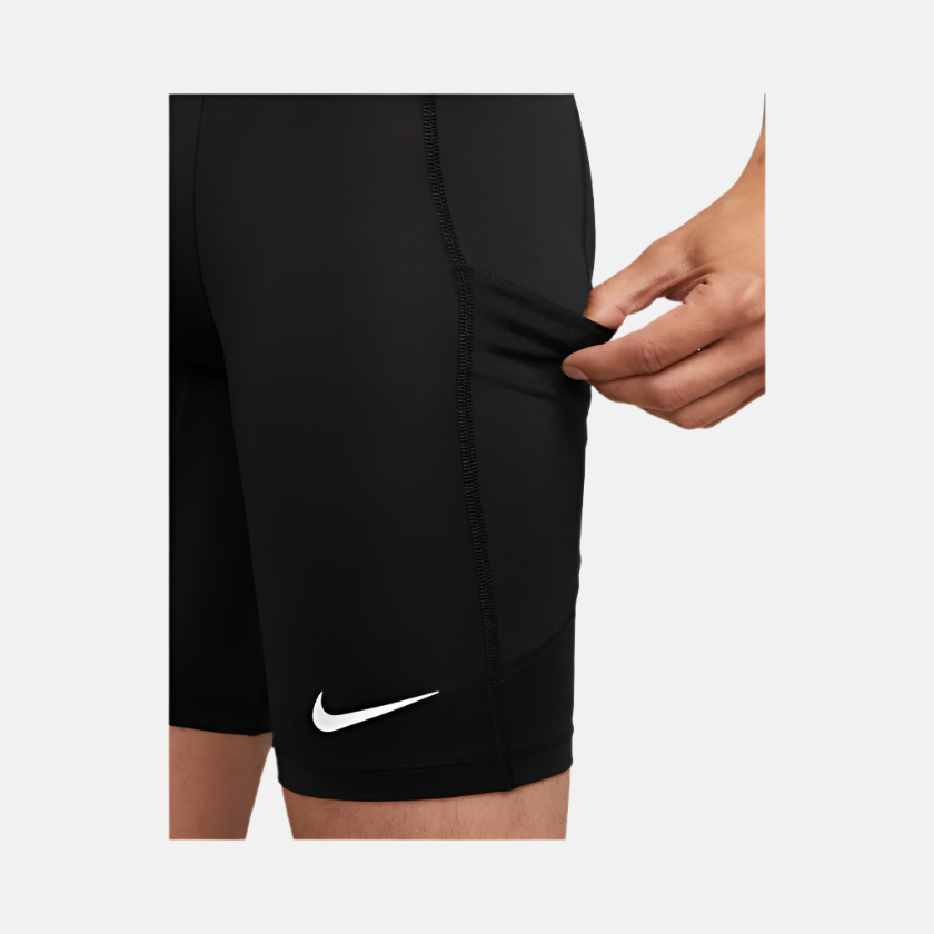 Nike Pro Dri-FIT Fitness Men's Long Shorts -Black/White