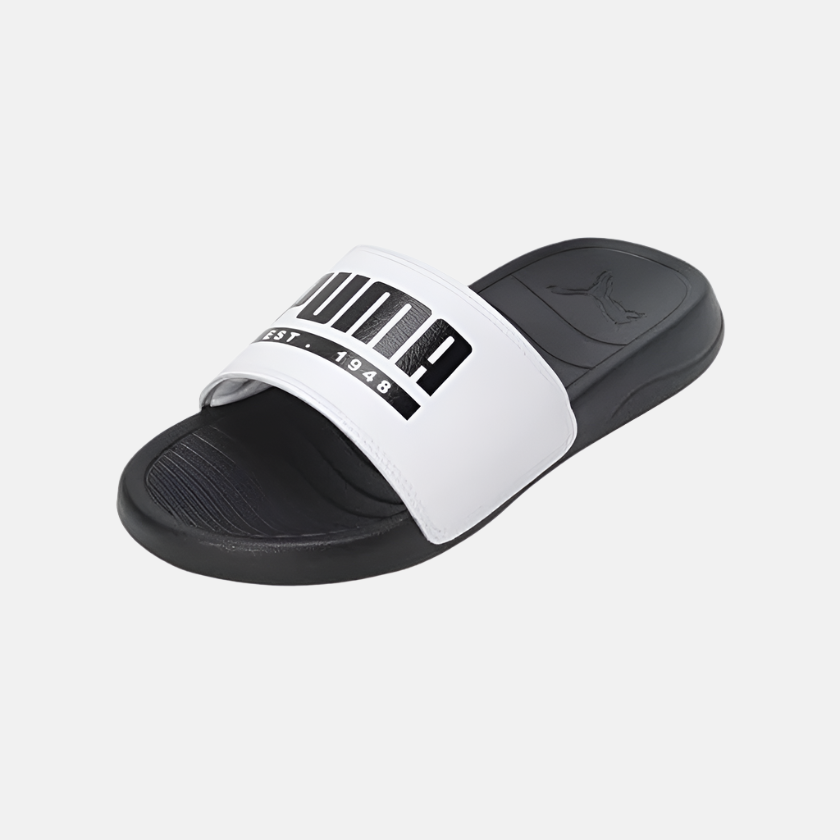 Puma Popcat Pacify Unisex Slide - Black/White