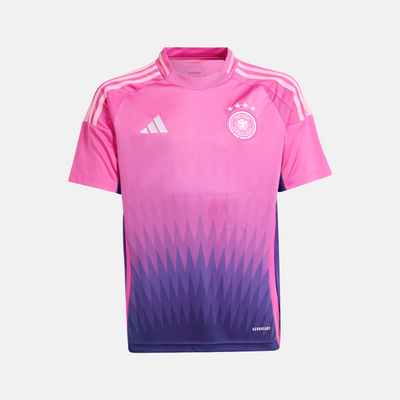 Adidas Germany 24 Away Kids Boy Football Jersey (7-16 Years) - Semi Lucid Fuchsia/Team Colleg Purple