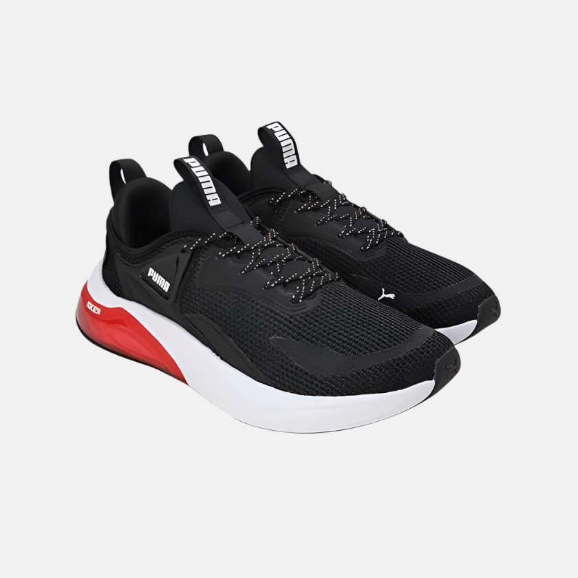 Puma Unisex Cell Thrill Running Shoes -Black/All Time Red