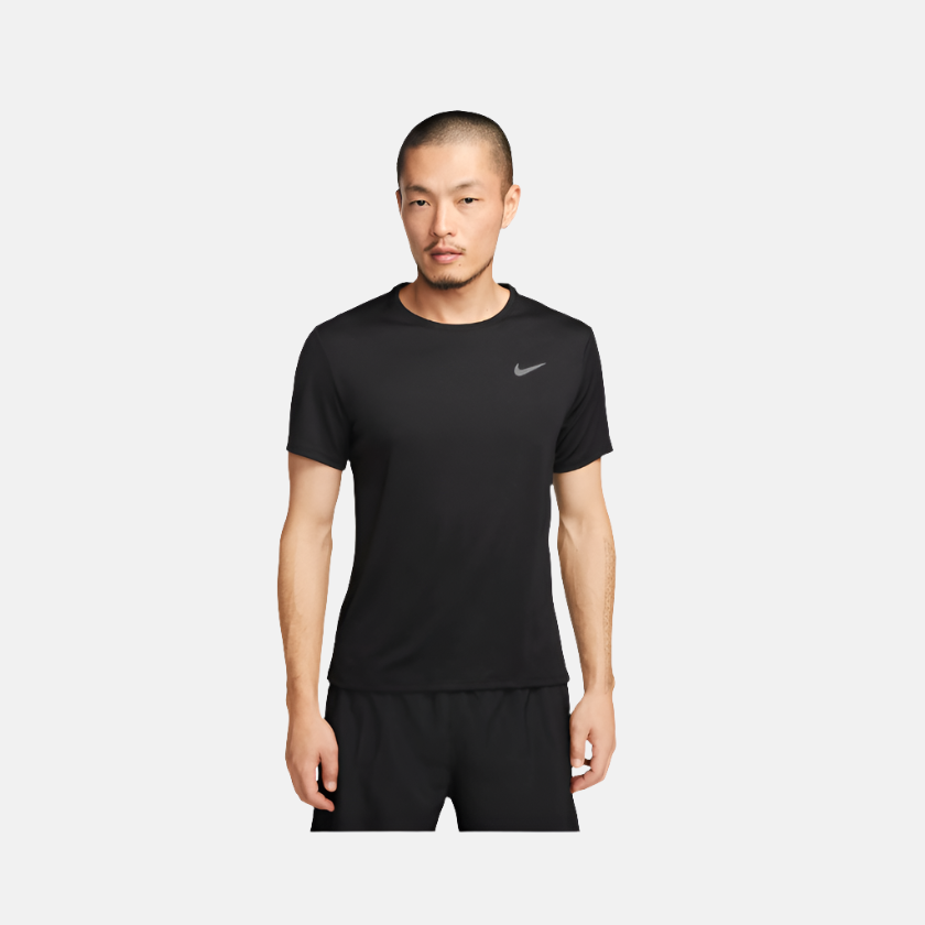 Nike Dri-FIT UV Miler Men's Short-Sleeve Running T-shirt -Black