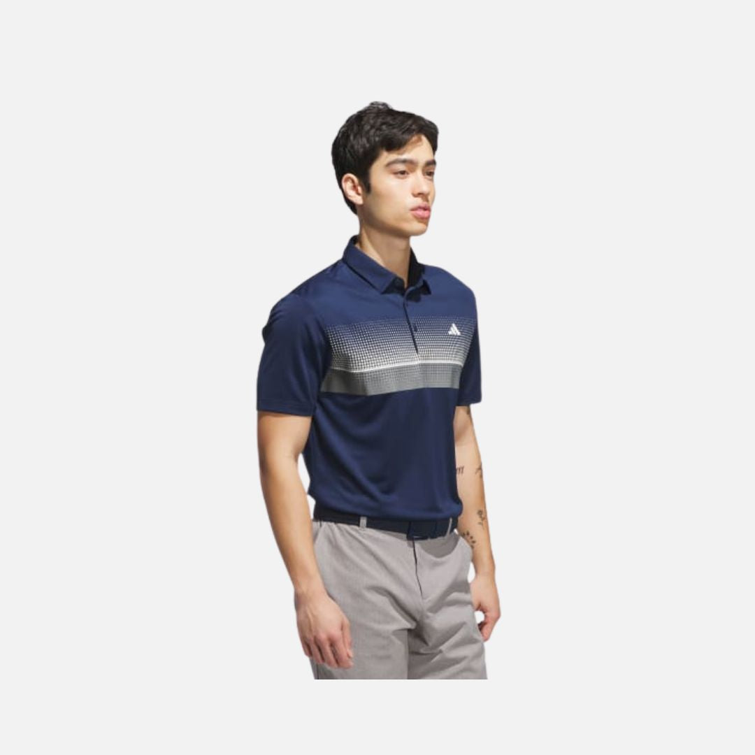 Adidas Performance Allover Print Polo Shirt Collegiate Navy