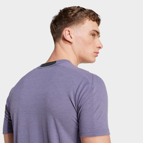 Adidas Designed for Training Workout Mens Tee - VOILET