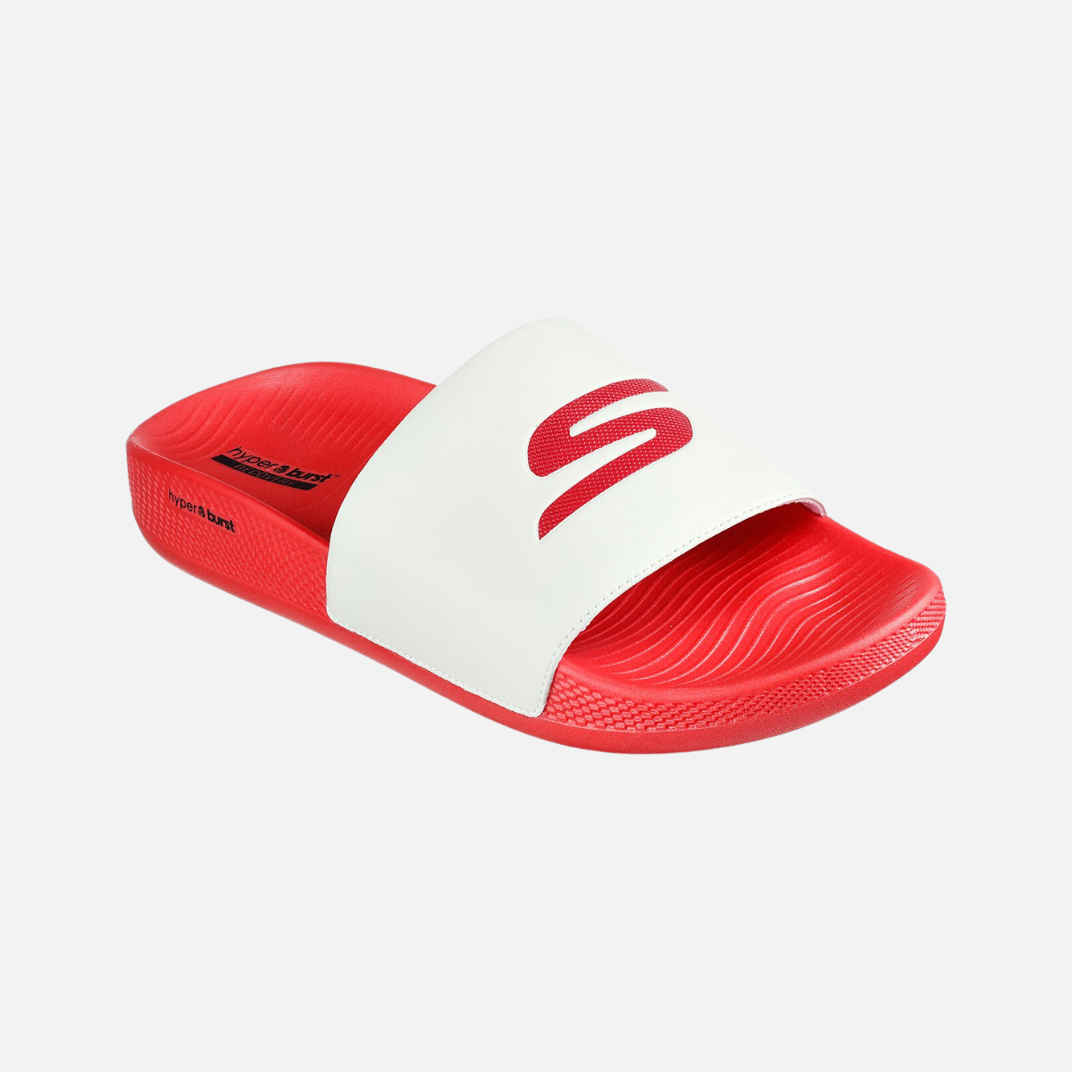 Skecher Hyper Slide Deriver Men Slide -White/Red