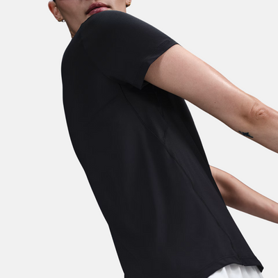Nike One Swoosh Women's Dri-FIT Short-Sleeve Running Top – Black