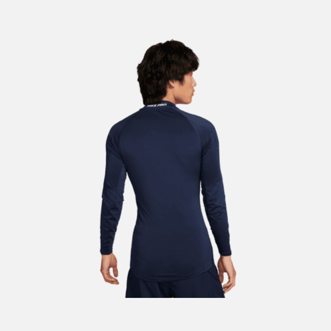 Nike Men's Dri-FIT Fitness Mock-Neck Long-Sleeve Top