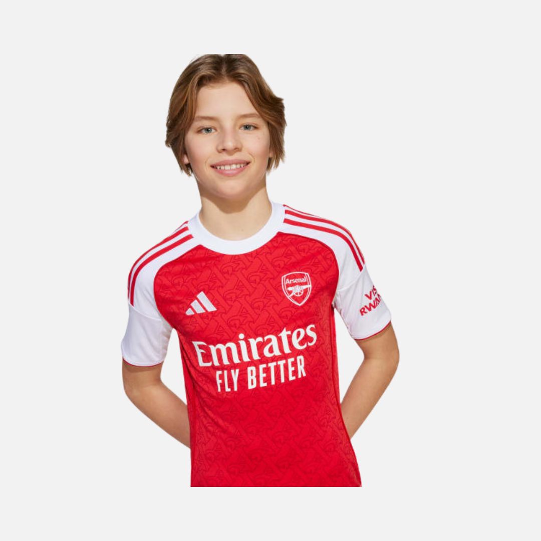 Adidas Arsenal 25/26 Home Jersey Kids Better Scarlet / White