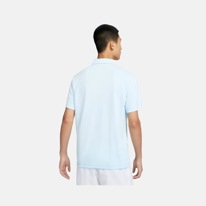 Nike Court Dri-FIT Men's Tennis Polo T-shirt -Glacier Blue/Black
