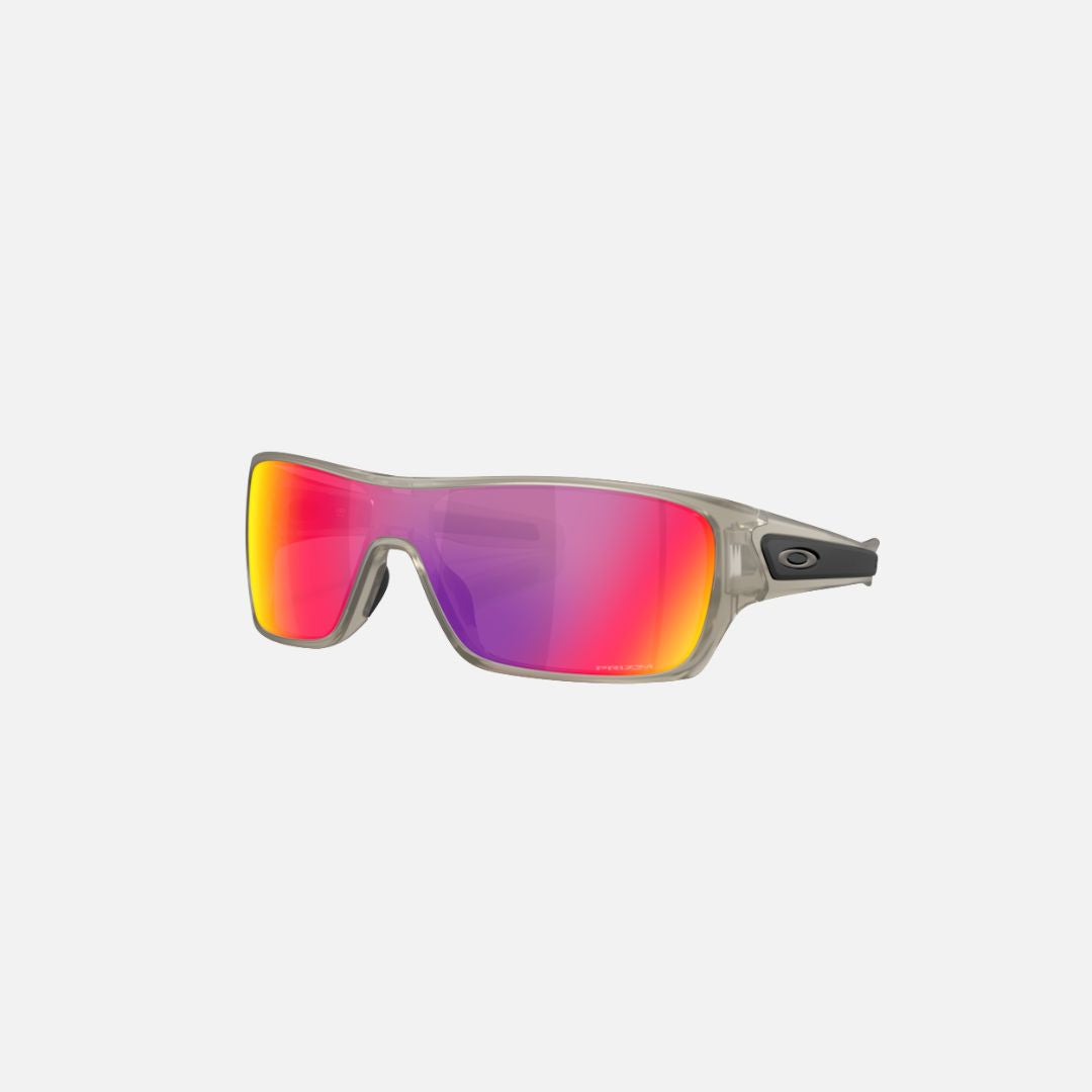 Oakley Sunglass Turbine Rotor prizm road Lenses with matte transparent grey ink Frame