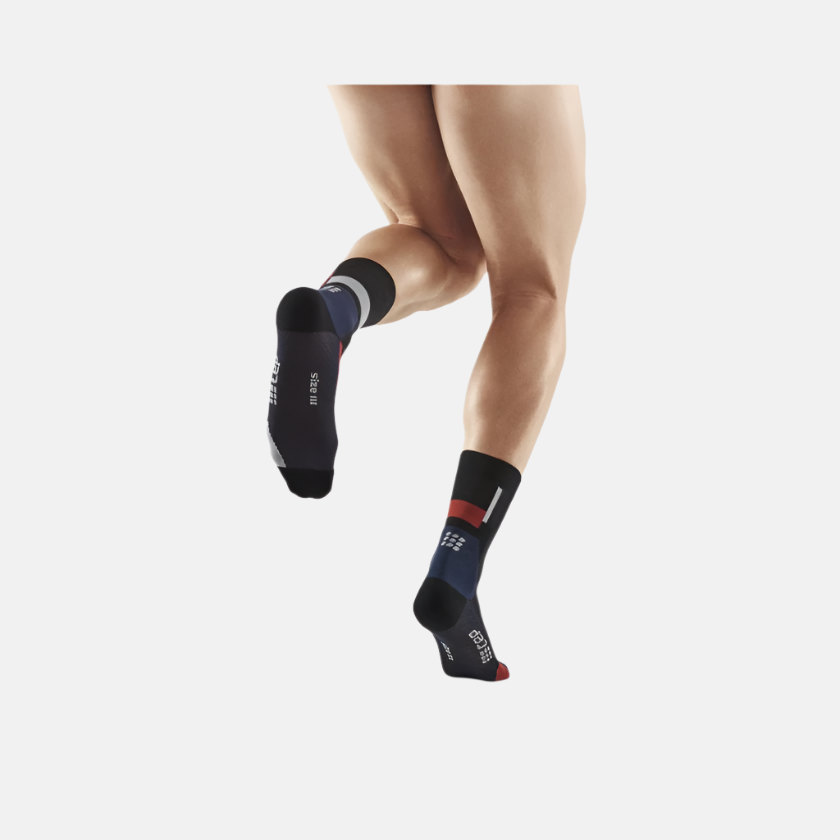 Cep The Run Ultralight Compression 4.0 Mid Cut Men's Socks -Black