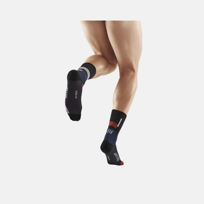 Cep The Run Ultralight Compression 4.0 Mid Cut Men's Socks -Black