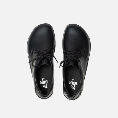 BAER URBN Leder Executive unisex Barefoot Shoes- Black