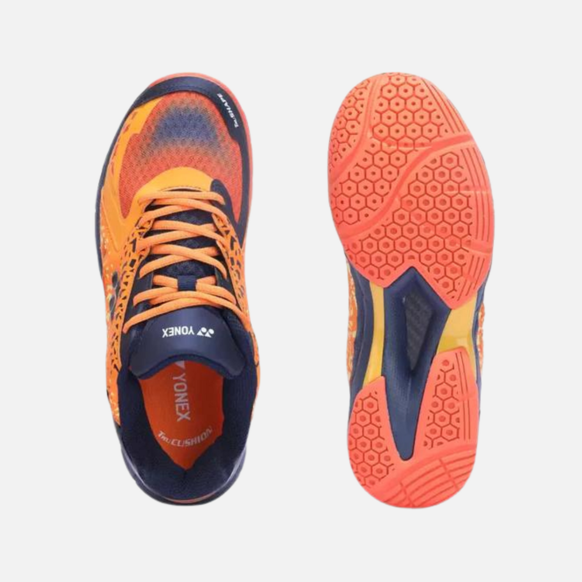 Yonex Avatar Badminton Shoe - Neon Orange/Dark Navy/Neon Yellow