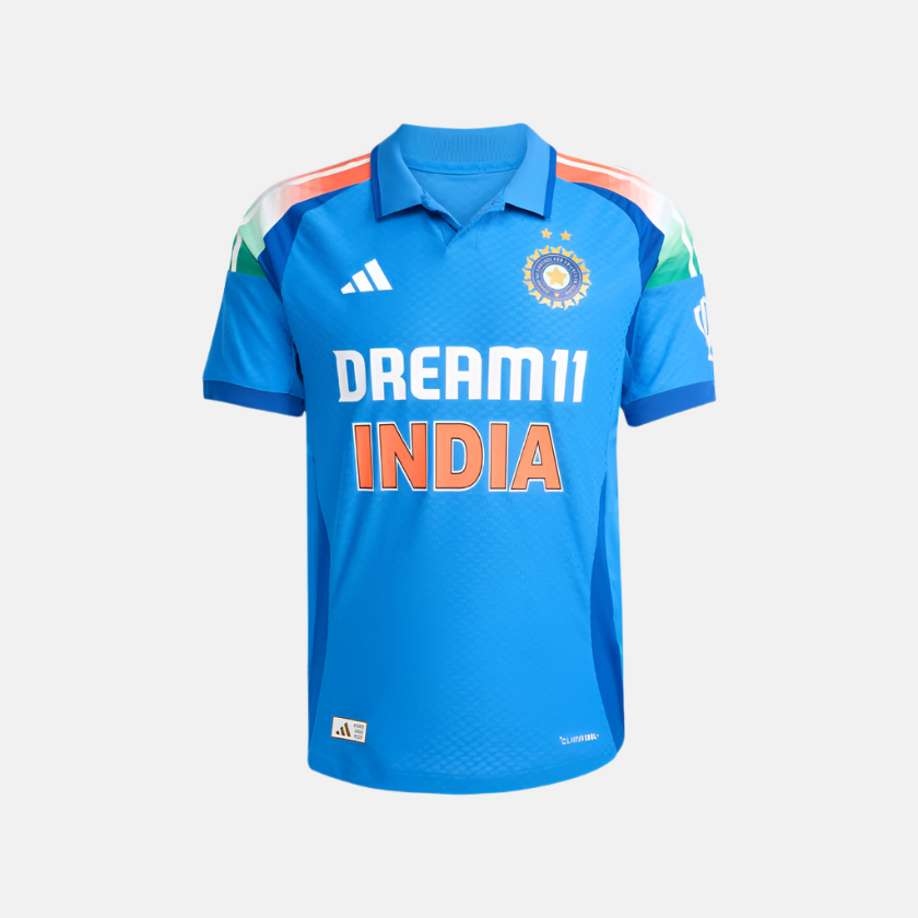 Adidas India One Day International Men's Cricket Jersey -True Blue