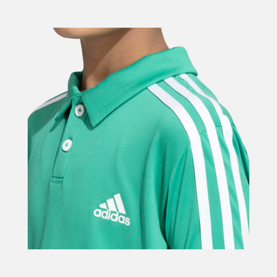 Adidas Boy Adi 3S Kids Polo Shirt (7-14 Year) -Court Green