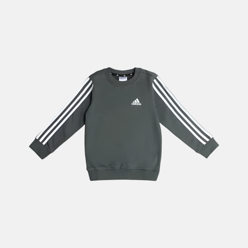 Adidas B 3Stripes Kids Girl Sweat shirt (5-16 Years) -Legend Ivy