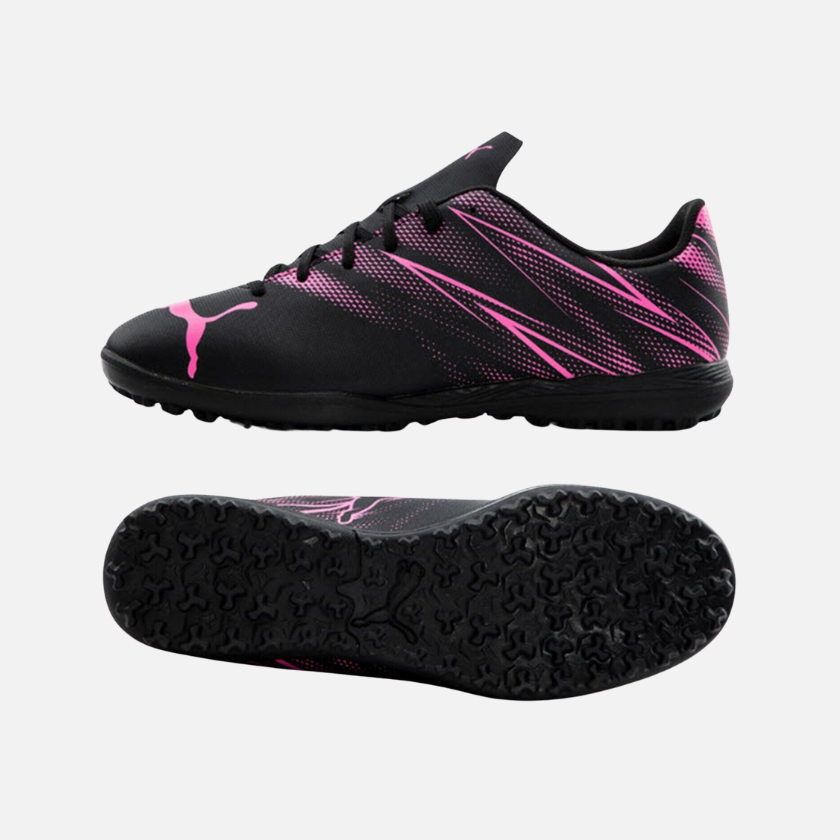 Puma Attacanto TT Soccer Futsal Men's Football Shoes -Black/Poison Pink